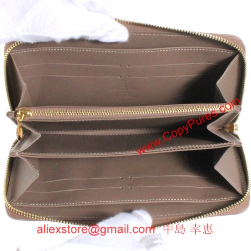 ルイヴィトン モノグラム ヴェルニ ジッピー・ウォレット 長財布 ベージュプードル M91761-1 【2012年新作】